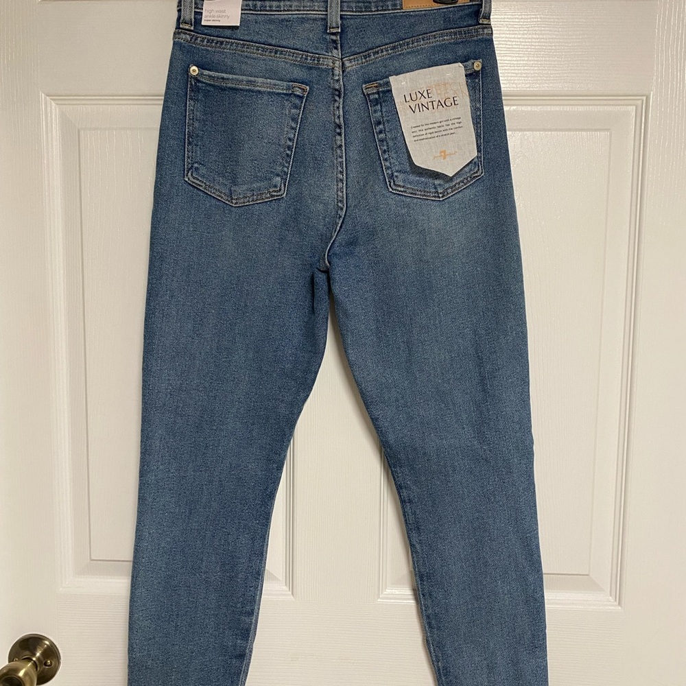 NWT 7 for all mankind Luxe Vintage Jeans Size 27 - Picture 7 of 10